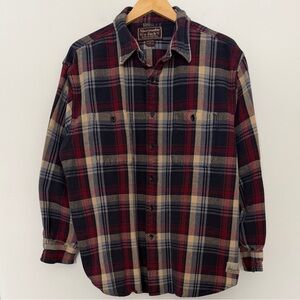 Abercrombie & Fitch Vintage Men's Heavy Weight Red Plaid Shirt